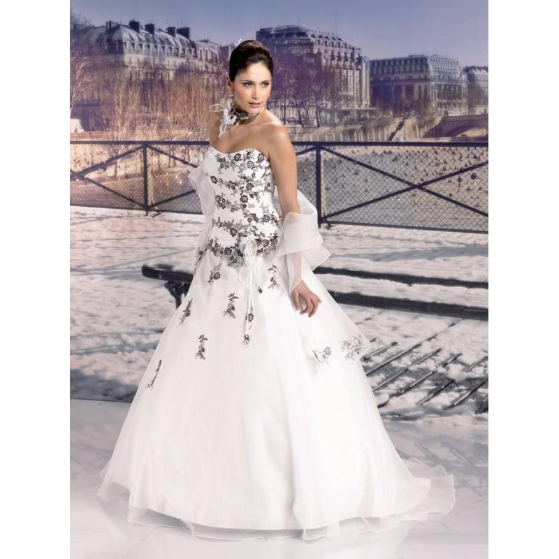 زفاف - Miss Paris, 133-10 ivoire et café - Superbes robes de mariée pas cher 