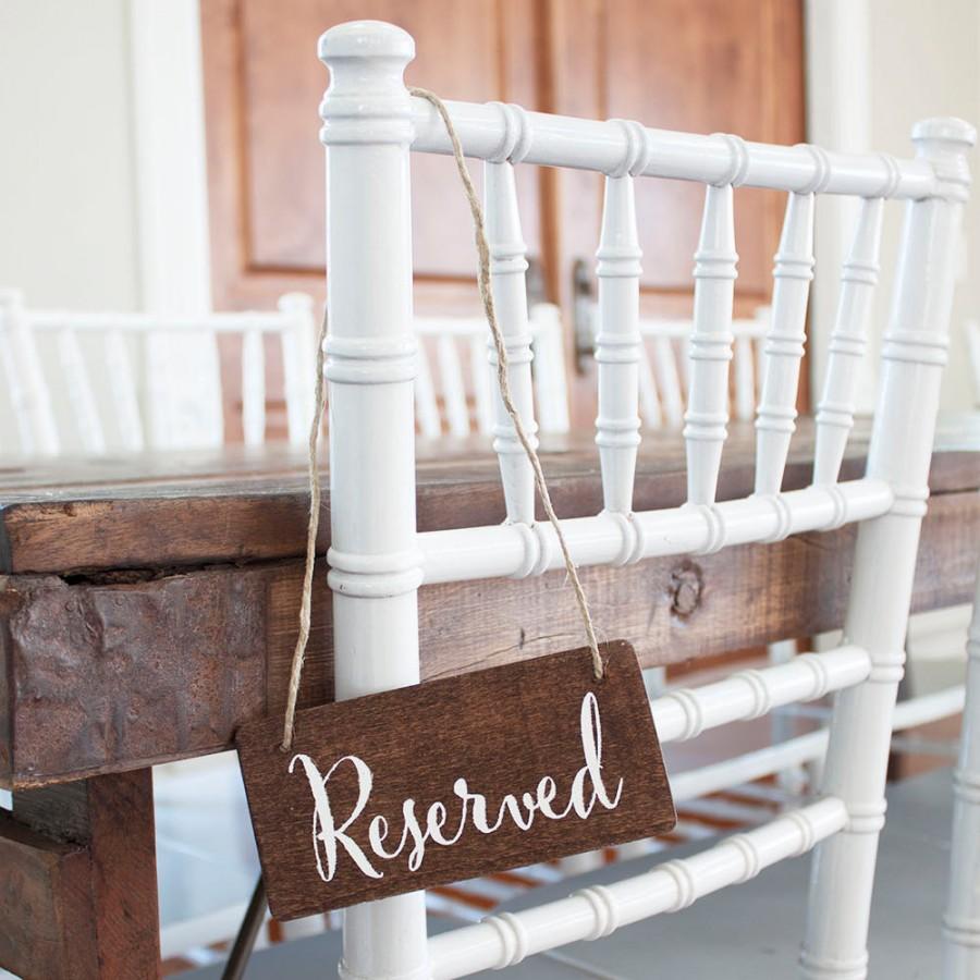 Wedding - Wedding Reserved Sign - Many Fonts and Colors Available