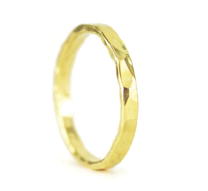Свадьба - 22k Gold Wedding Ring - 22k Stacking Band