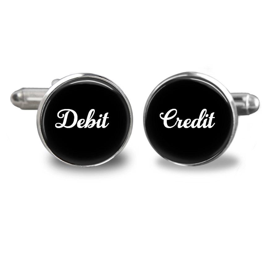 زفاف - Accounting Debit/credt  Handmade Cufflinks