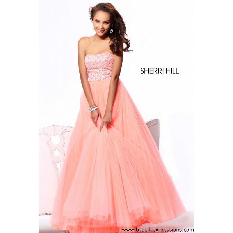 Wedding - Sherri Hill 21152 Tulle Ball Gown Prom Dress - Crazy Sale Bridal Dresses