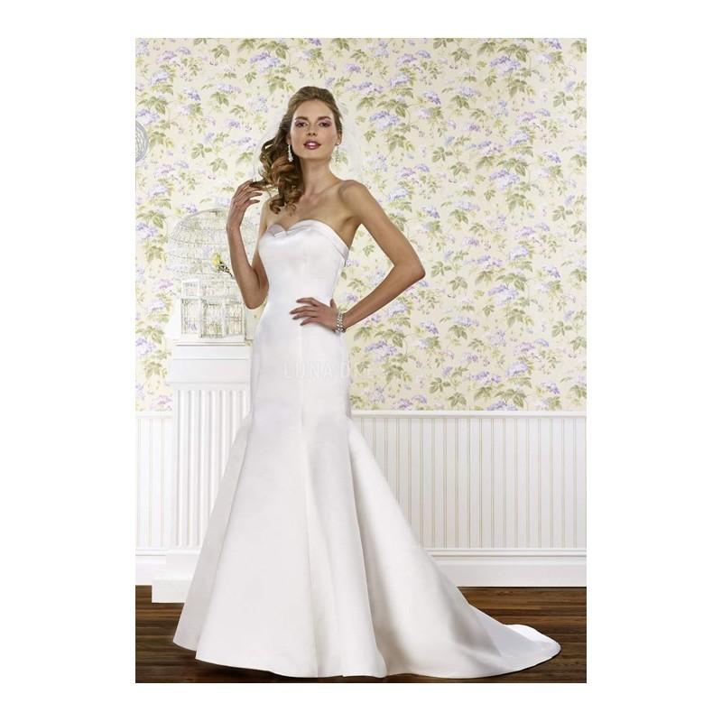 Hochzeit - Mermaid Sweetheart Satin Floor Length Court Train Wedding Dress With Buttons - Compelling Wedding Dresses