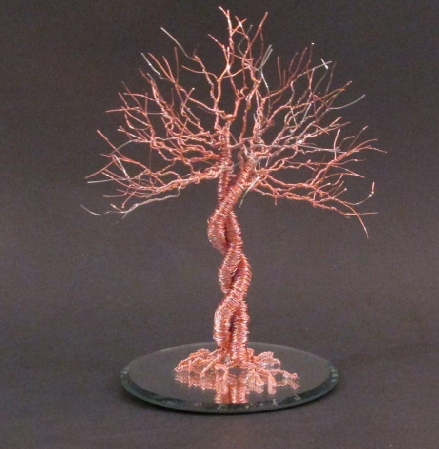 Mariage - Wedding Cake Topper In Copper ~ Wedding Art "Twisted Entwine"