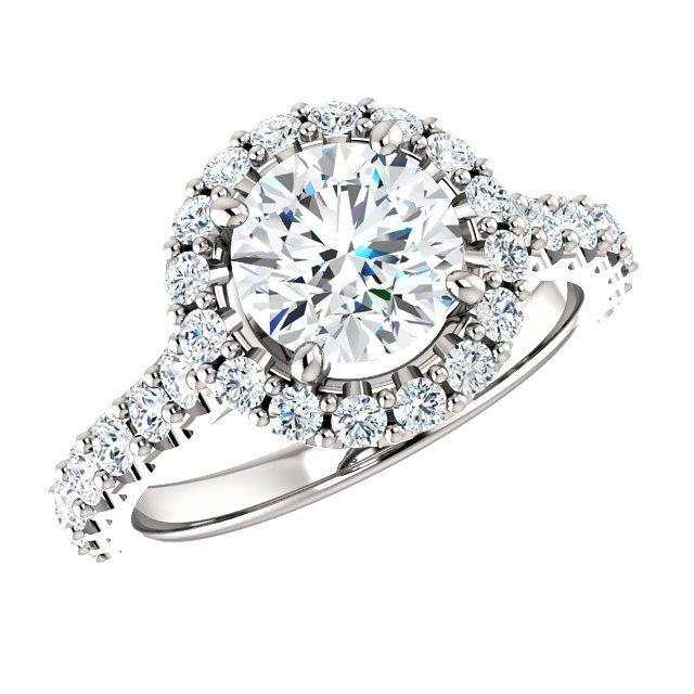 2 06 Carat Tw Diamond Halo Engagement Ring 18k White Gold 1 25 Carat Gia Diamond Rings For Women Cyber Monday Black Friday Jewelry 2016 Deals 2585161 Weddbook