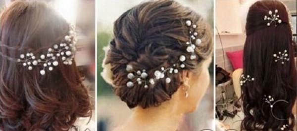 Свадьба - Pearl hair pins x 6 pearl wedding bridal pins wedding hair accessories