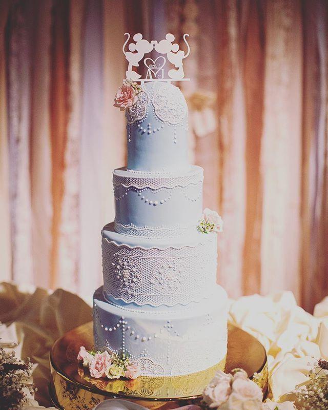 Wedding - @disneyweddings On Instagram: “Today's Wedding Cake Wednesday Feature Is Lovely In Lace!

  ”