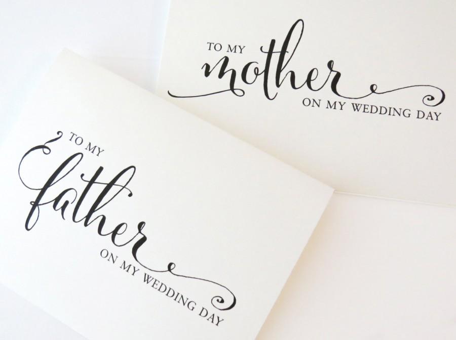 To My Mother On My Wedding Day To My Dad On My Wedding Day To My