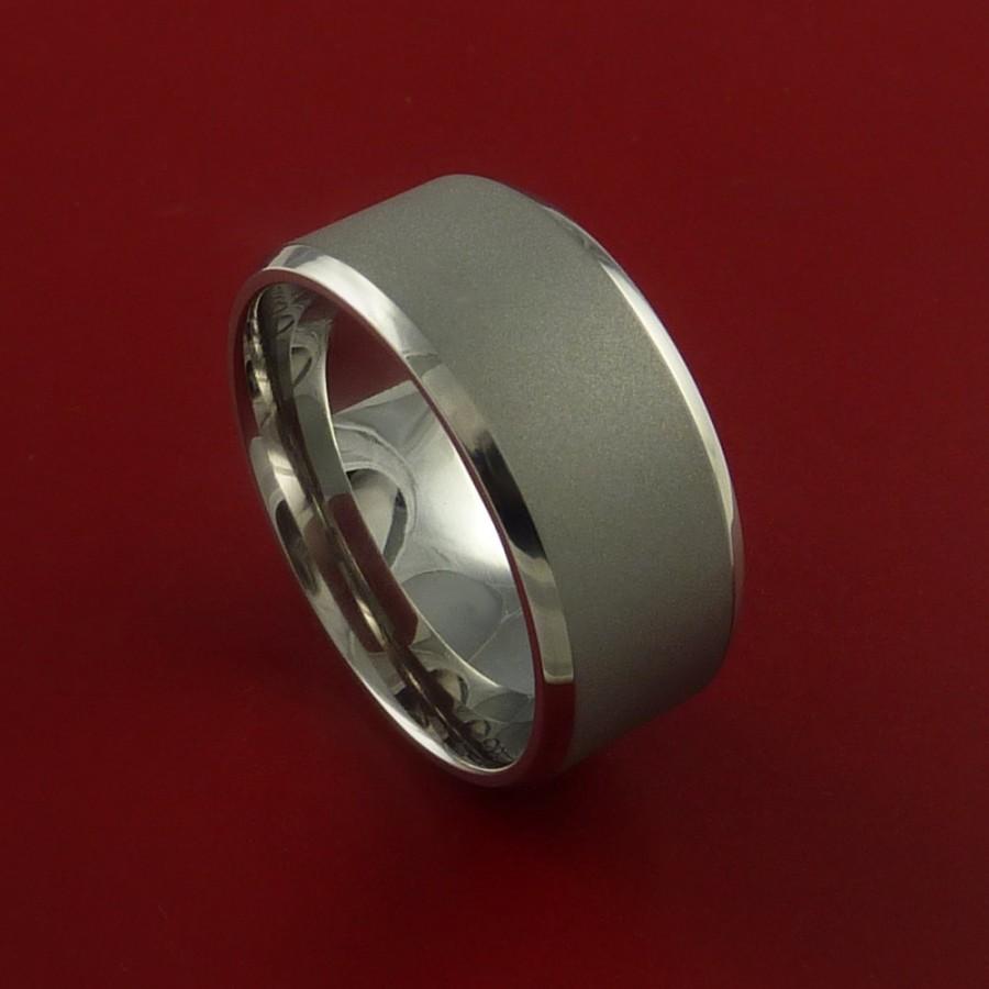 زفاف - Titanium Wide Band Fine Jewelry Ring   Made to Any Sizing and Finish 3-22