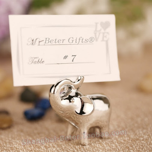 Hochzeit - Elephant Wedding Place Card Holder frame BETER-SZ057