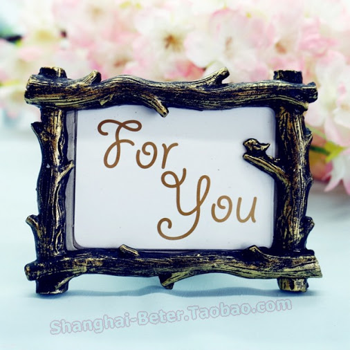 Mariage - BETER-SZ056 driftwood furnished guest dining sets vintage wedding table cards seat card creative small frame