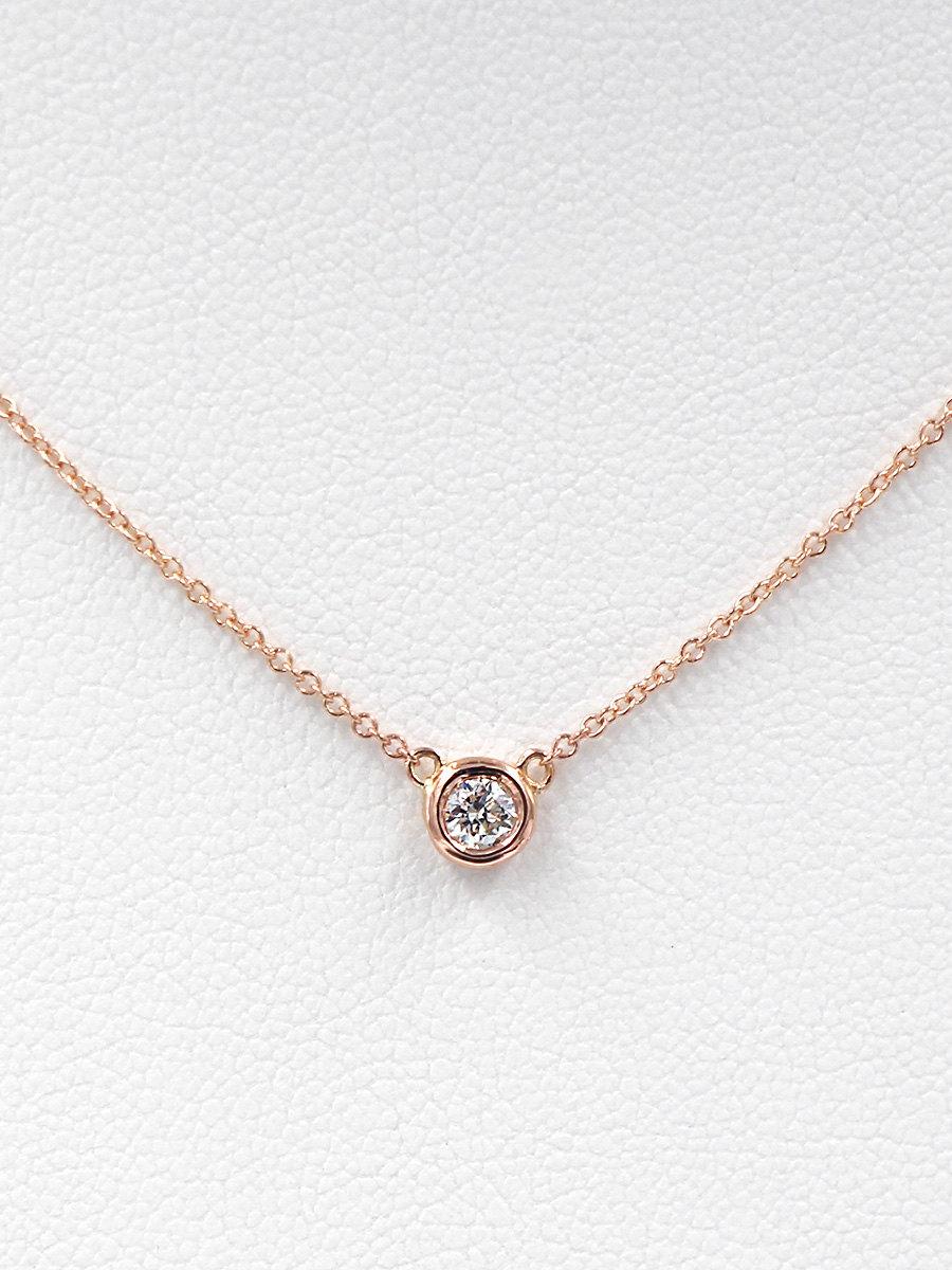 0.1 carat diamond necklace