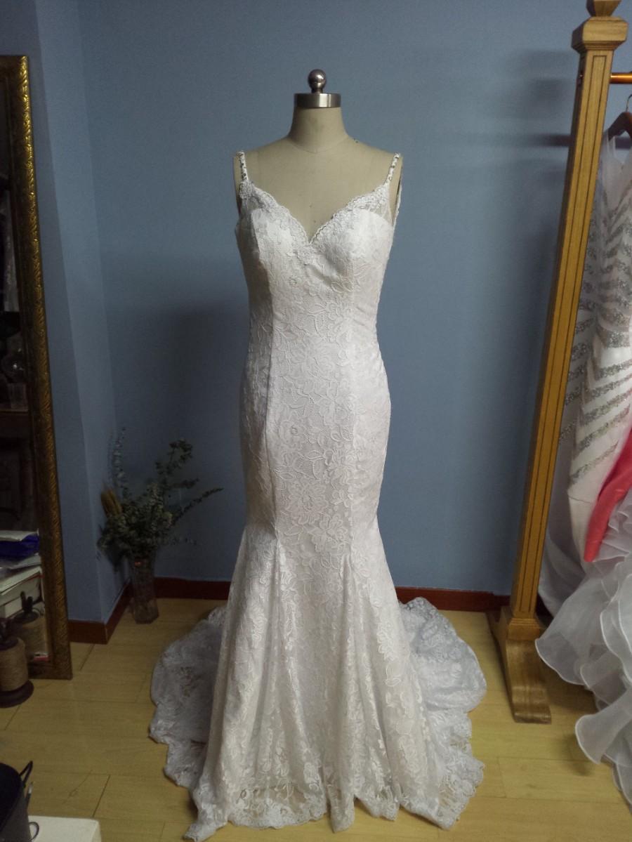زفاف - Aliexpress.com : Buy Beaded Spaghetti Straps Mermaid Wedding Dresses Lace Bridal Dresses from Reliable lace style wedding dresses suppliers on Gama Wedding Dress