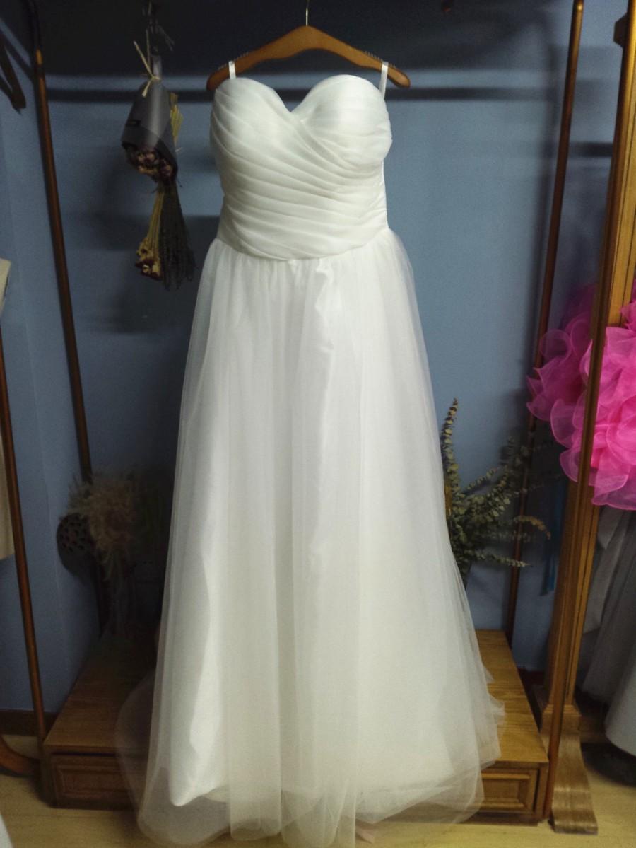 زفاف - Aliexpress.com : Buy Organza and Tulle Floor Length Wedding Dress with Pleated Sweetheart Neckline from Reliable wedding umbrellas for sale suppliers on Gama Wedding Dress