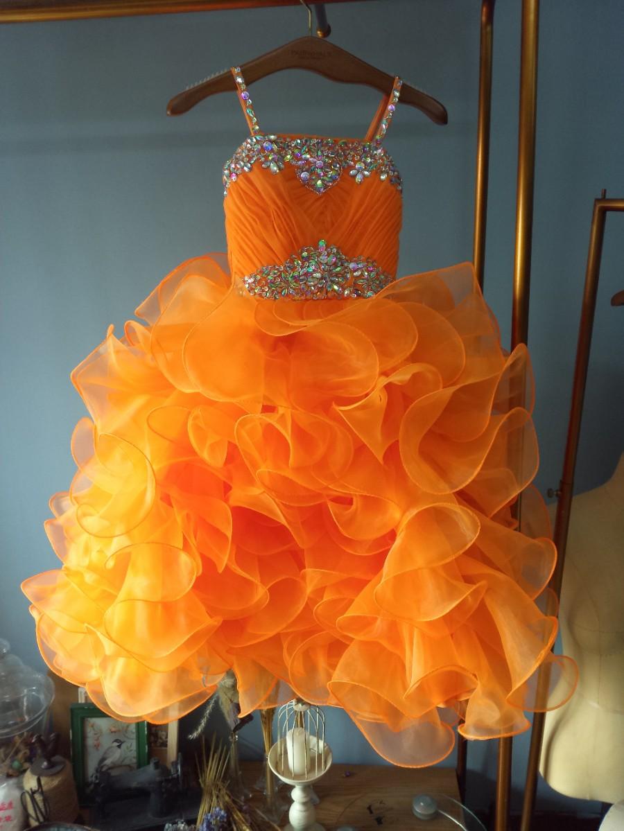 زفاف - Aliexpress.com : Buy Beaded Spaghetti Strapes Ball Gown Flower Girl Dress with Rhinestones Pageant Dress from Reliable gown evening dress suppliers on Gama Wedding Dress
