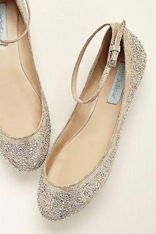 Mariage - Blue By Betsey Johnson Crystal Ballet Flat Style SBJOY