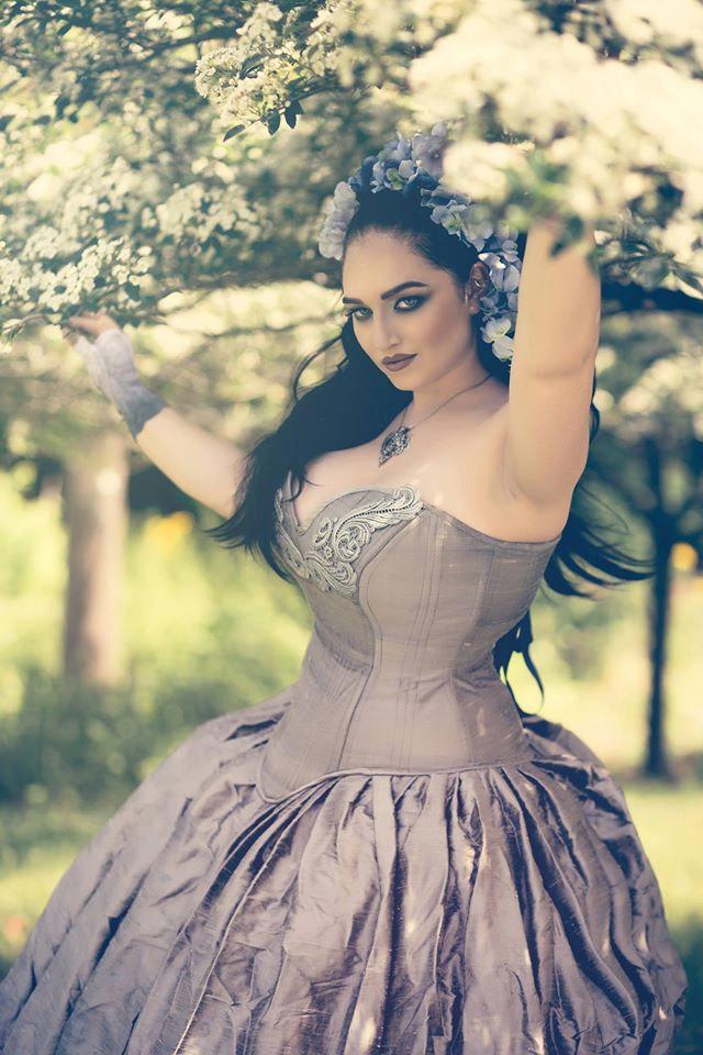 زفاف - Silver Ombre Fairy Gown -Wedding Dress - Steampunk Fairytale - Gothic Renaissance Masquerade Silk and Lace -Custom to your size