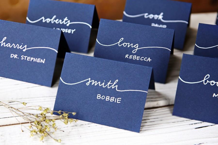 Hochzeit - Calligraphy Place Cards 