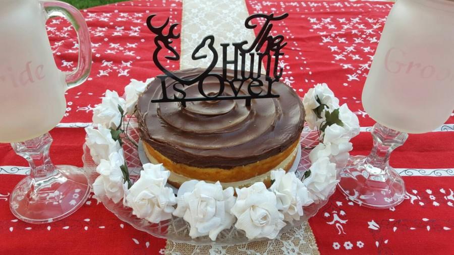 Свадьба - The Hunt Is Over Wedding Cake Topper