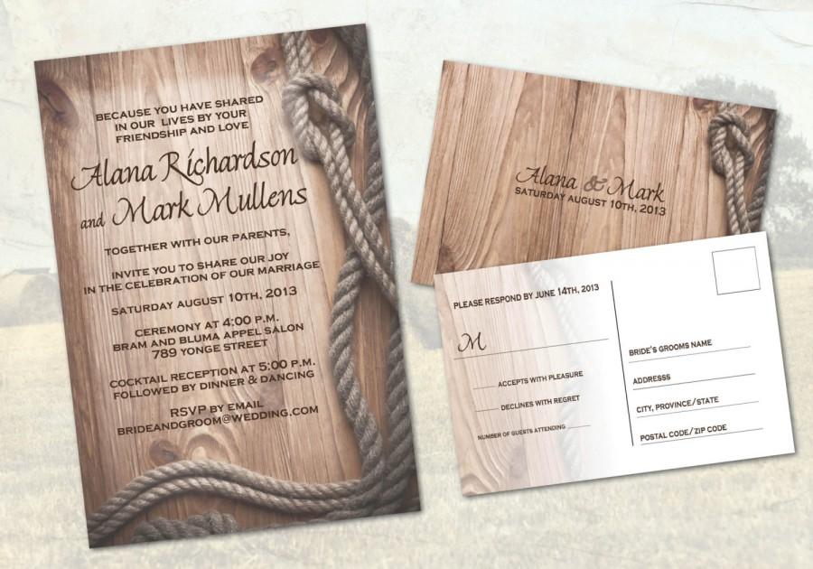 Mariage - Country Western Ranch Wedding Invitations 