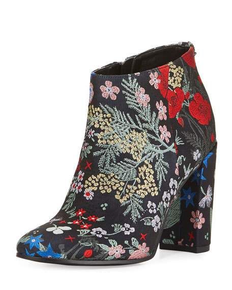 Wedding - Multicolor Floral Ankle Boot