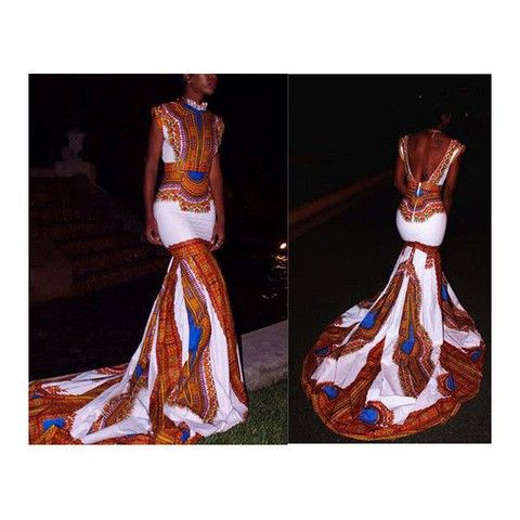 زفاف - Free Shipping - Costumisable Dashiki Dress