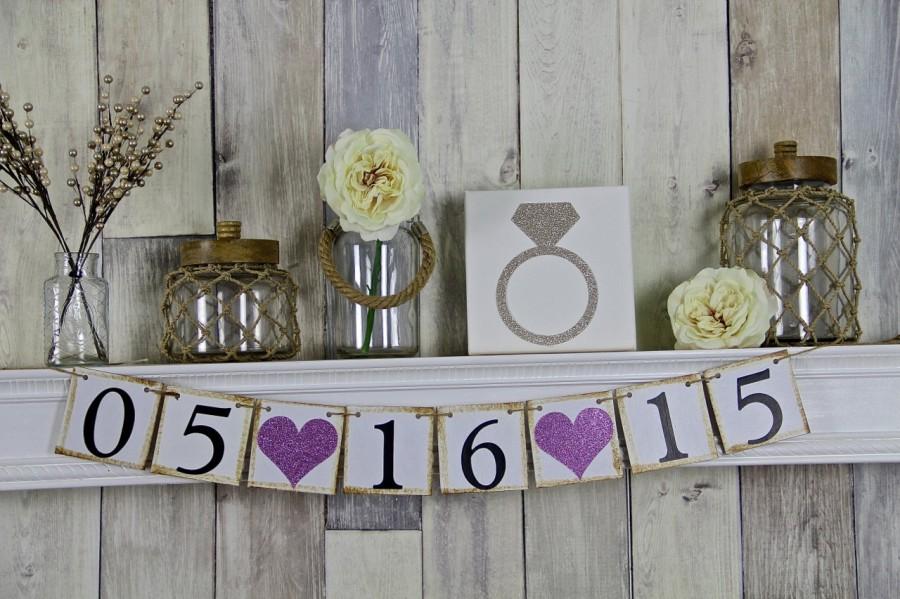 Свадьба - Save The Date Banner, Wedding Banner, Save the Date, Engagement Photo Prop