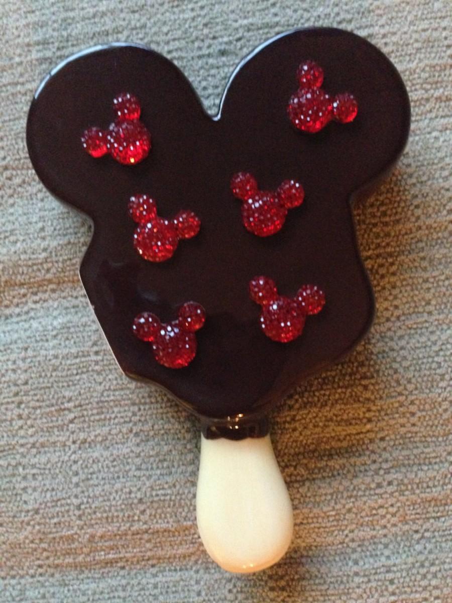 زفاف - Mickey Mouse Disney Crystal Rhinestone Hidden Mickey for Wedding Bridal Bouquet in Poison Apple Red
