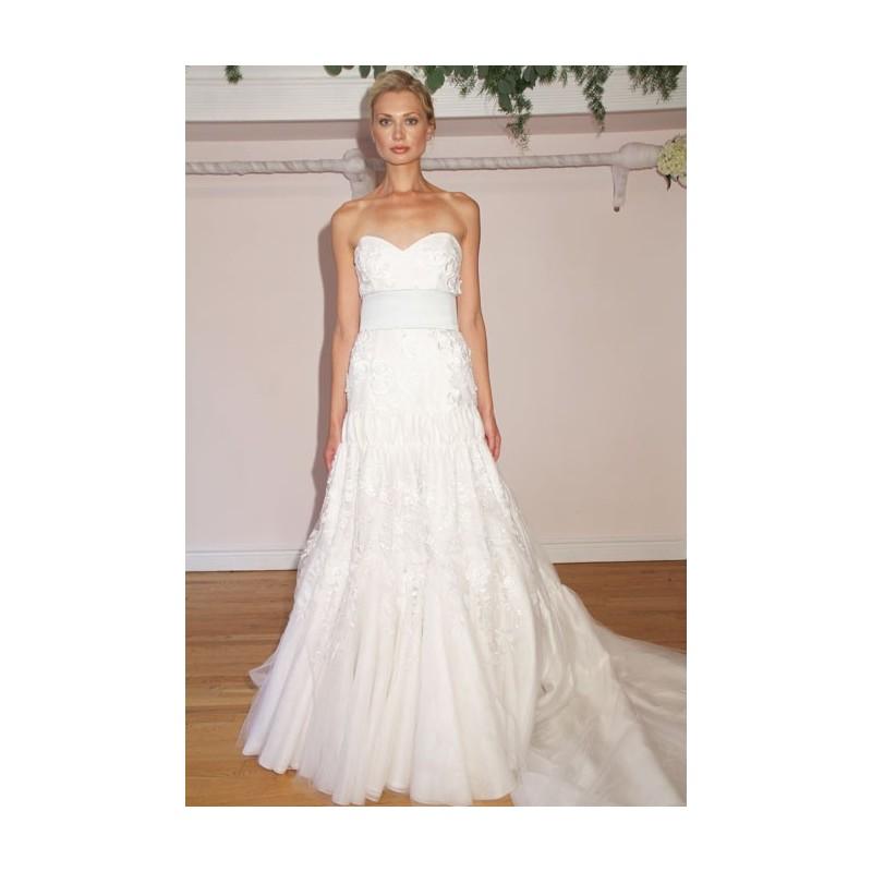 زفاف - Randi Rahm - Fall 2012 - Strapless Lace and Silk Organza A-Line Wedding Dress with a Sweetheart Neckline - Stunning Cheap Wedding Dresses