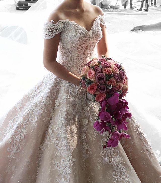 Hochzeit - Elegant Pink Gown
