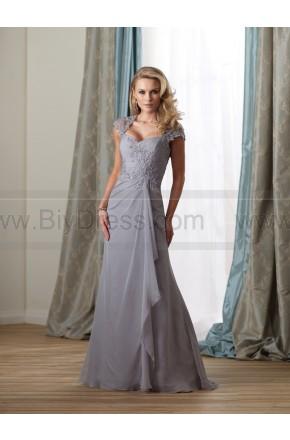 Mariage - A-line Floor-length Sweetheart Chiffon Gray Mother of the Bride Dress