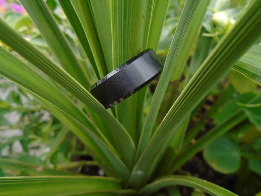 Mariage - BLACK Tungsten Brushed with polished edges