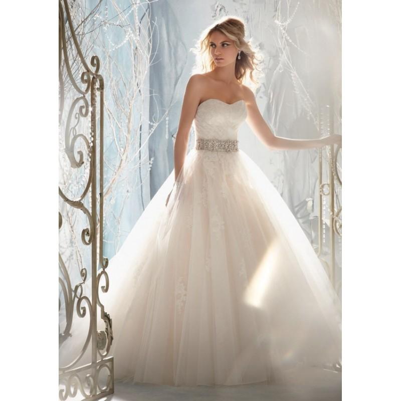 Wedding - Mori Lee 1959 Lace Tulle Ball Gown Wedding Dress - Crazy Sale Bridal Dresses
