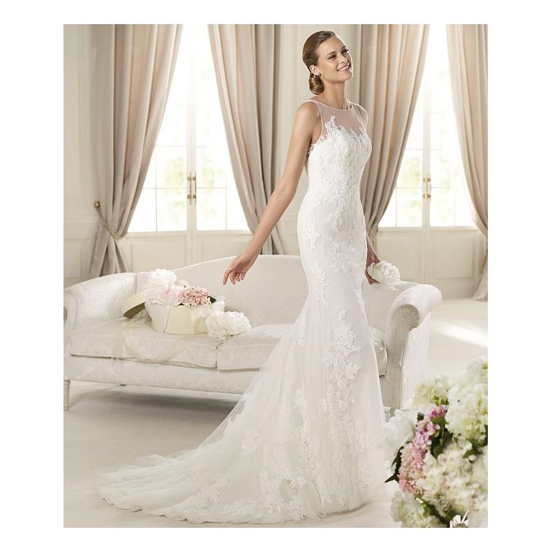 Wedding - Pronovias Distel Bridal Gown (2013) (PR13_DistelBG) - Crazy Sale Formal Dresses