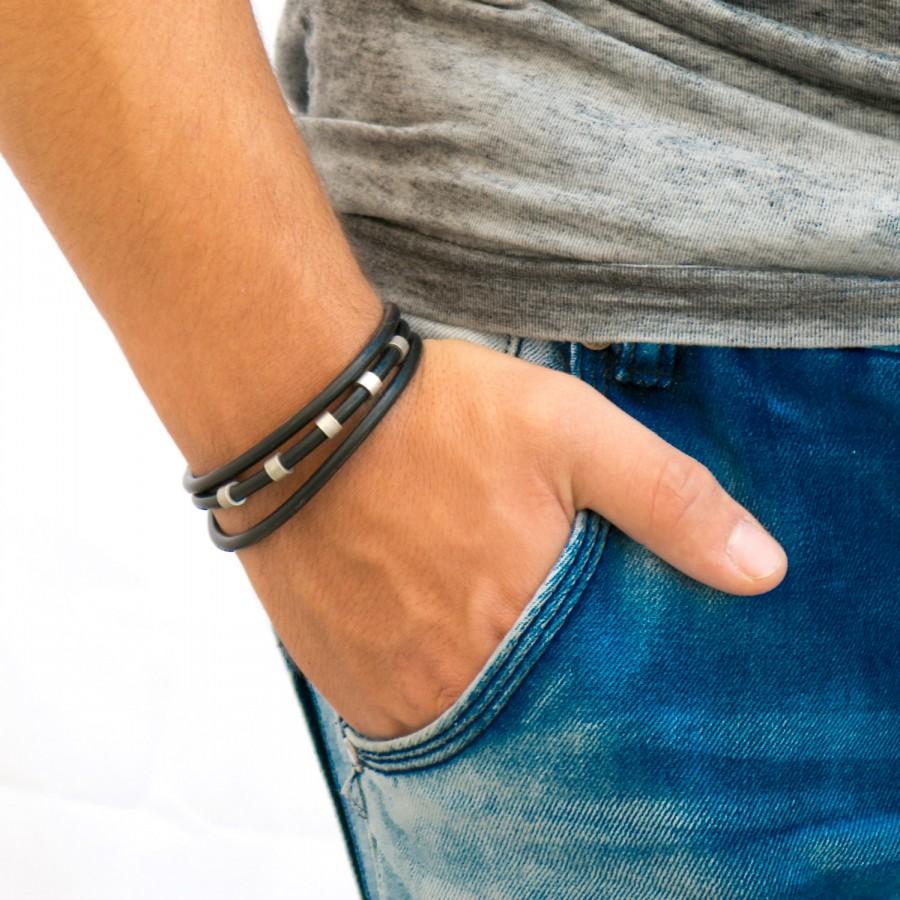 Свадьба - Men's Bracelet - Men's Vegan Bracelet - Men's Beaded Bracelet - Men's Jewelry - Men's Gift - Boyfriend Gift - Guys Bracelet - Guys Gift VB17