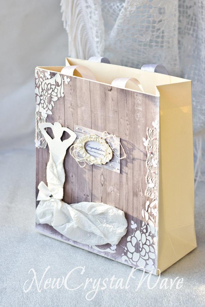 Hochzeit - Wedding Favor Bags - Decorated Paper.Gift Bags.Quilled Bags.Paper Bags.gift packing.gift bag for glasses