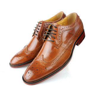Свадьба - Oxfords Vintage Wedding Business Formal Brogue Round Toe Carved Plus Size Shoes