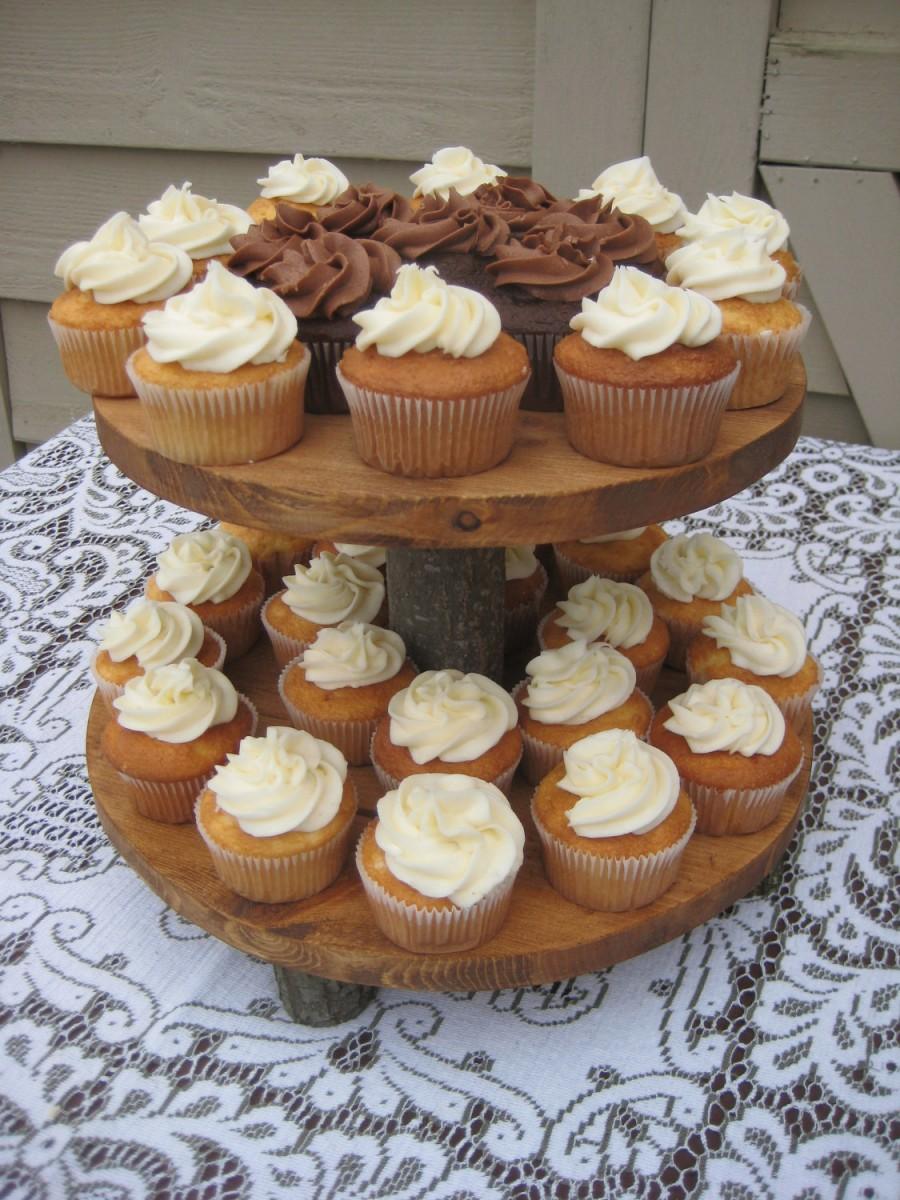 Mariage - Rustic Wedding, Rustic Cupcake Stand, Rustic Cake Stand, Log Cupcake Stand, Tree Cupcake Stand, Wood Cupcake Stand, Your Divine Affair
