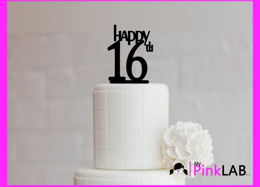 Hochzeit - Cake Decor Rustic-Happy birthday Cake topper-Birthday-All birthday cake toppers-sweet 16