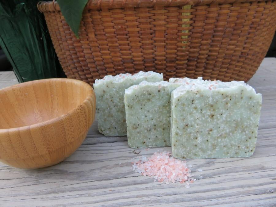 Свадьба - Sea Salt Eucalyptus Spearmint Soap, Natural Soap, Spa Bar, Cold Process Soap, Sea Salt Soap, Artisan Soap, Salt Soap Bar,New Hampshire Soap