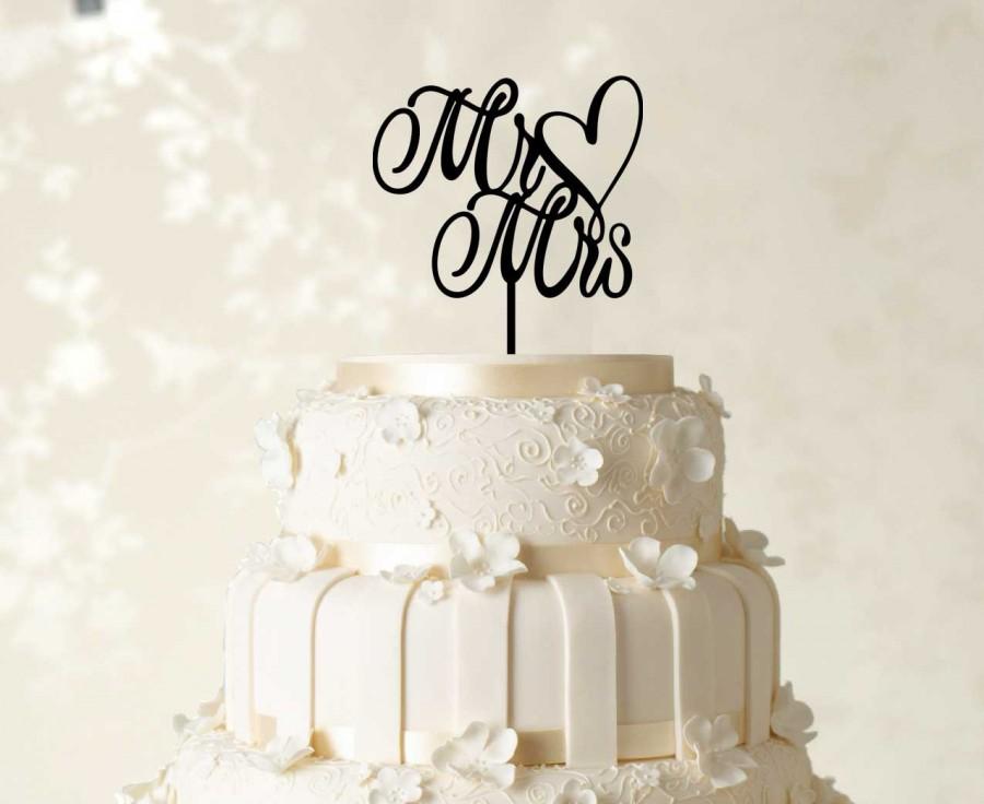 زفاف - Mr and Mrs Cake Topper, Custom Cake Topper, Wedding Cake Topper, Glitter Cake Topper, Personalized Cake Topper,  Mirror Cake Topper CATO1