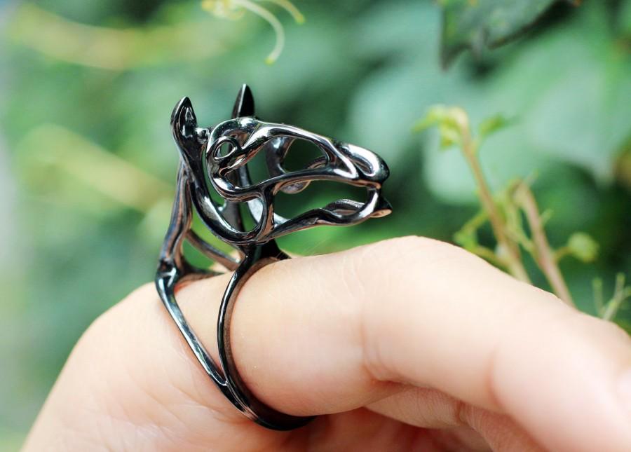 Mariage - Zodiac Horse Ring, Gallop Horse Ring, horsey collection, wire sculpture, Zodiac Morphosis, animal ring, animal totem jewelry, Vulcan Jewelry