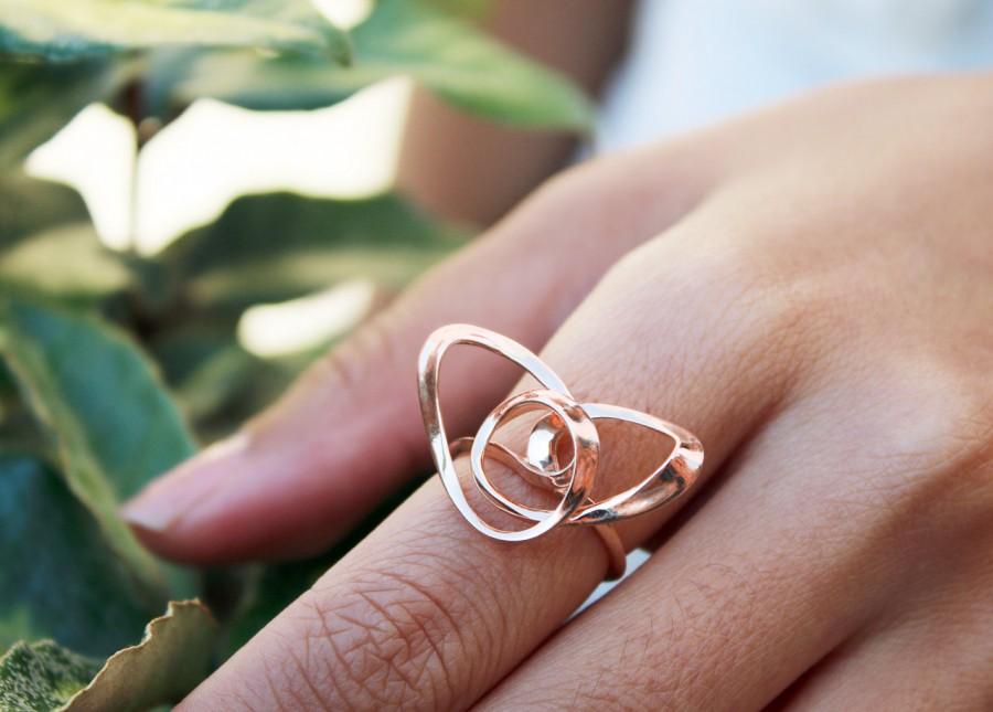 Mariage - Wire Heart Ring, Wire Art Jewelry, Contemporary Ring, heart shaped ring, art jewelry, Engraved Ring, love ring, Vulcan Jewelry