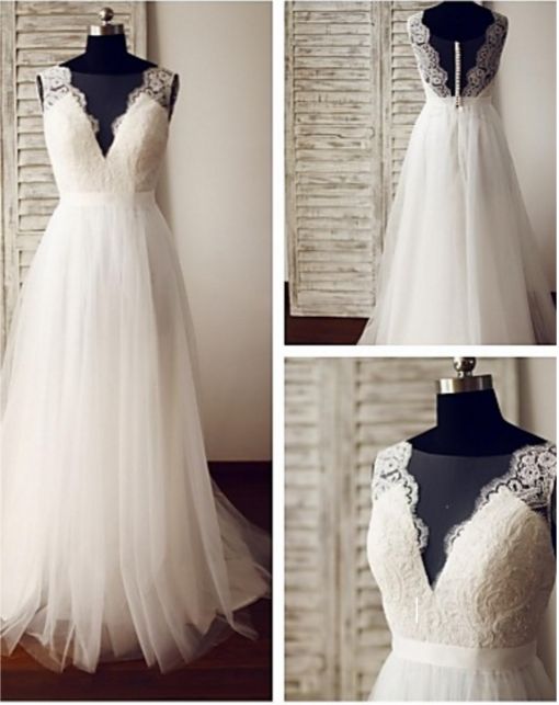 Hochzeit - Boho Wedding Lace Dress Boho Bridesmaid Dresses