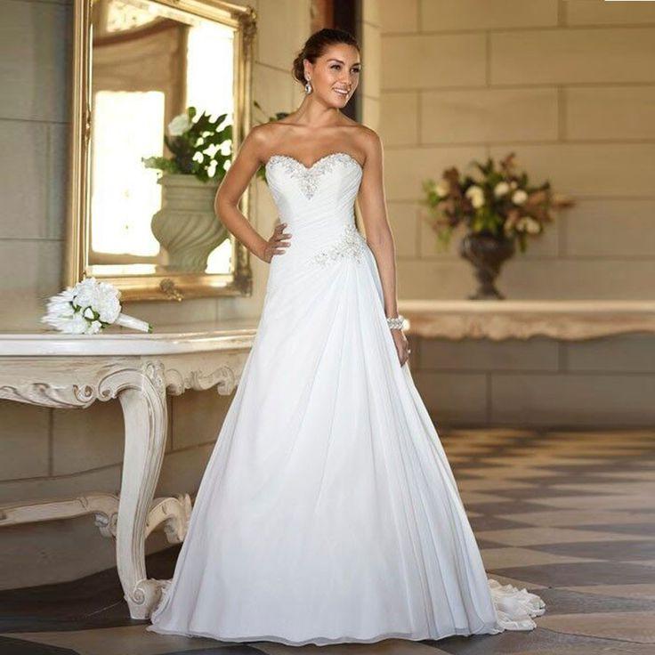 زفاف - Sweetheart Chiffon Wedding Dress