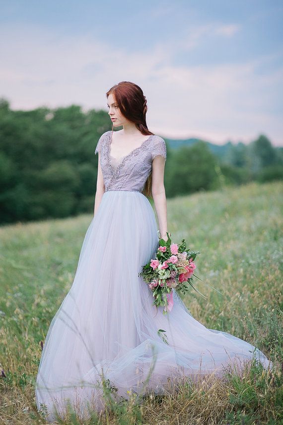 Wedding - Tulle Wedding Gown // Lavanda (limited Edition)// Deposit Payment For Kelsey