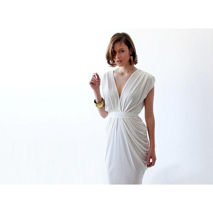 زفاف - Ivory Wedding Backless Maxi Minimalist Dress