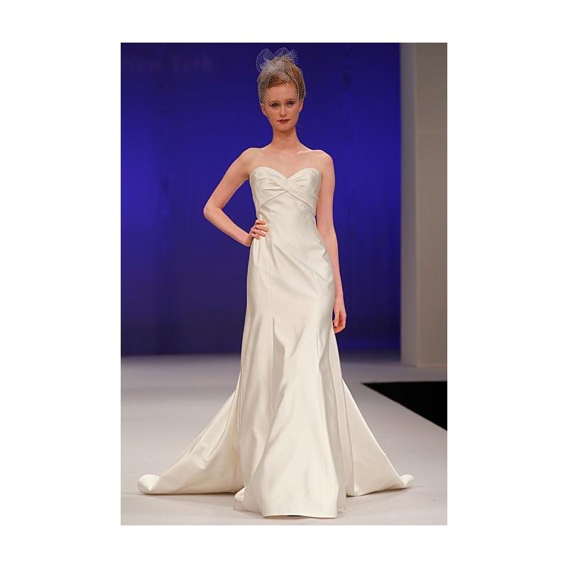 Hochzeit - Junko Yoshioka - Fall 2012 - Perla Strapless Silk Satin Sheath Wedding Dress with a Sweetheart Neckline - Stunning Cheap Wedding Dresses