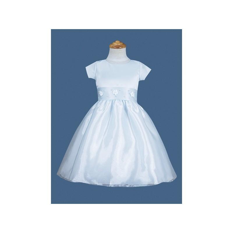 Hochzeit - Blue Flower Girl Dress - Rosebud Pearl Dress Style: D2330 - Charming Wedding Party Dresses