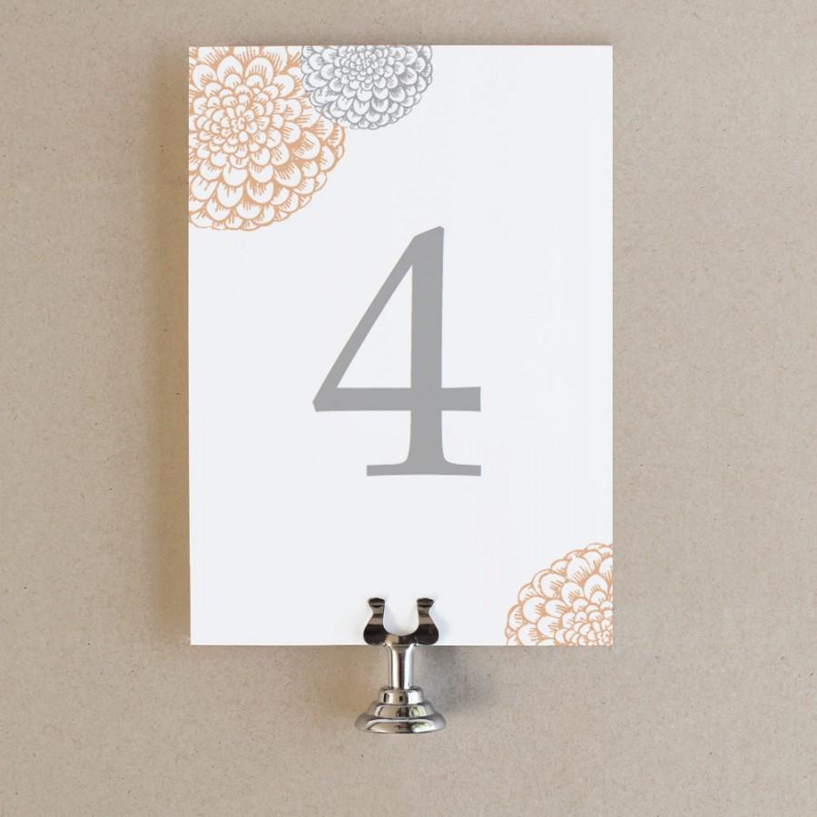 زفاف - Instant Download - Blooms - DIY Printable Table Numbers