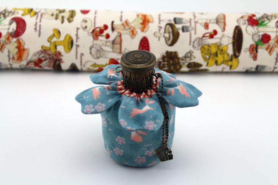 Wedding - Sake Bottle Clutch with Nile Blue,Japanese Traditional Cute Rabbit Pattern,Kimono Gift,Coin Purse,Gift for Her,Modern Design No.Clutch10